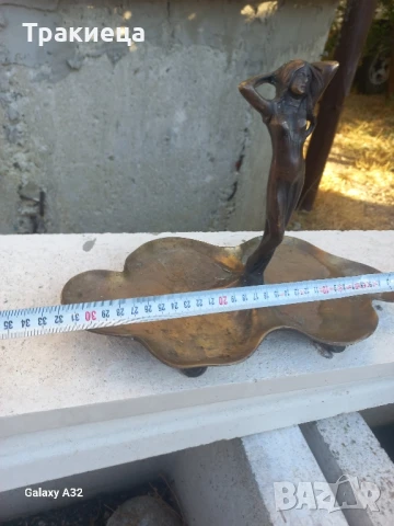 СТАРА БРОНЗОВА СТАТУЕТКА ФИГУРА , снимка 3 - Антикварни и старинни предмети - 51239797