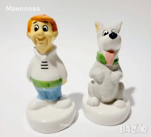 Шейкъри за сол и пипер, Jetsons George и Astro в ретро стил Warner Brothers.