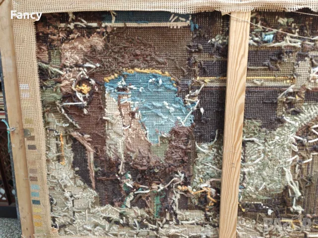 Голям гоблен едър бод, снимка 9 - Гоблени - 47883562