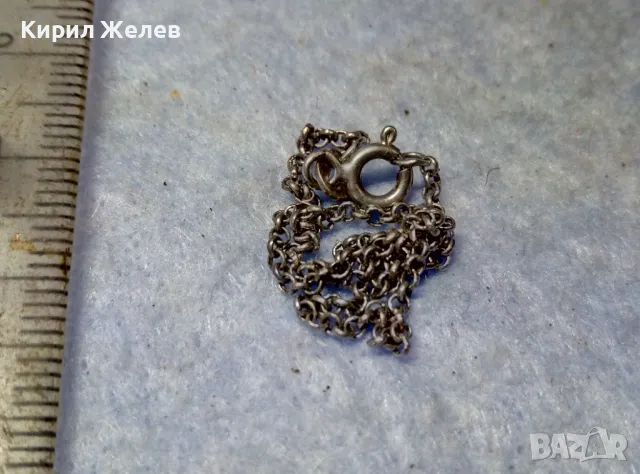 ФИНА СРЕБЪРНА ГРИВНА СРЕБРО 925 РЕТРО ПЛЕТКА РЪЧНА ИЗРАБОТКА 48251, снимка 4 - Гривни - 49600736