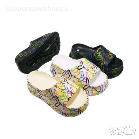 Дамски чехли на платформа