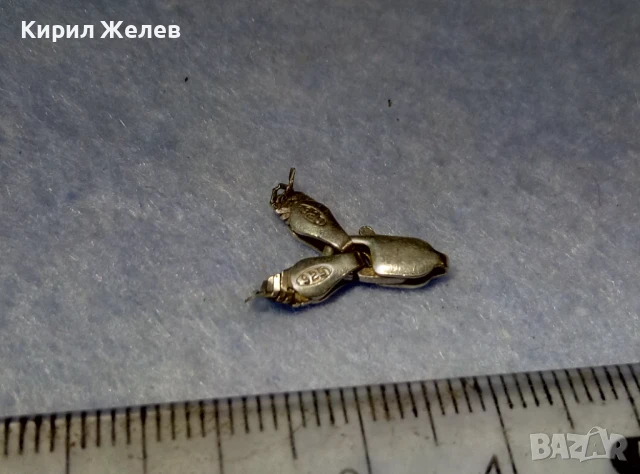 СТАРА СРЕБЪРНА КАРАБИНКА ЗАКОПЧАЛКА За КОЛИЕ ЛАНЕЦ ВЕРИЖКА ГРИВНА СРЕБРО 925 ПРОБА 47667, снимка 4 - Други - 50510774