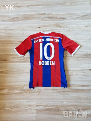 Оригинална мъжка тениска Adidas Climacool x F.C. Bayern Munchen x Robben / Season 14-15 (Home), снимка 3 - Тениски - 40456863