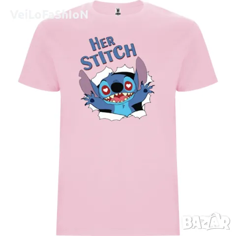 Нова детска тениска със Стич - Her Stitch, три цвята, снимка 4 - Детски тениски и потници - 48859389