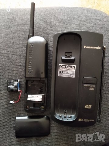 безжичен стационарен телефон Panasonic, снимка 5 - Стационарни телефони и факсове - 23619567