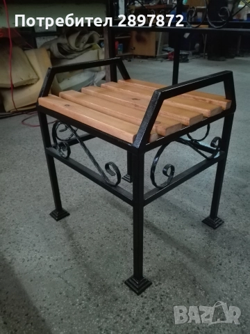 Градинска мебел – маса, пейка и табуретка (Мострени), снимка 4 - Градински мебели, декорация  - 52918206