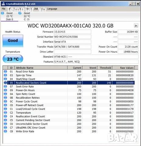WD western digital  RED 2 TB/ Seagate 500 GB 7200.10 / WD Blue 320 gb, снимка 6 - Твърди дискове - 30547371