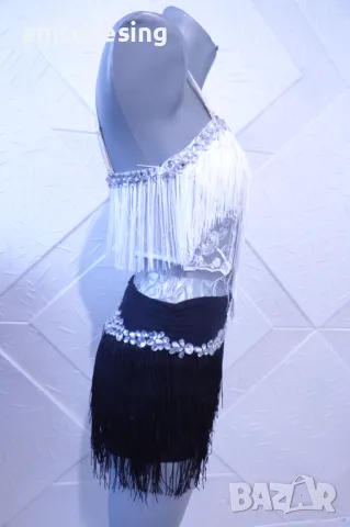 Черно и Бяло- детска рокля за спортни танци., снимка 11 - Рокли - 47368798