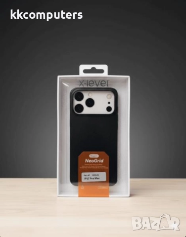 Калъф PVC X-Level NeoGrid MagSafe / Черен / за iPhone 17 Pro 6.3 Баркод : 3133402