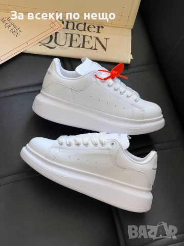 Alexander McQueen Мъжки Бели Маратонки👟Мъжки Спортни Обувки В Бял Цвят Код P1359, снимка 3 - Маратонки - 52020234