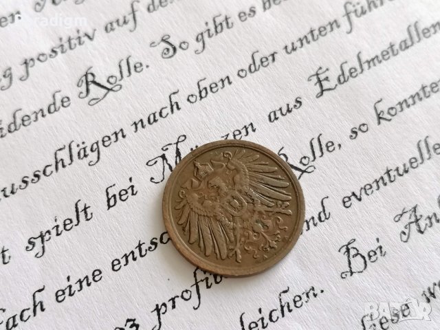 Райх монета - Германия - 2 пфенига | 1913г.; серия A, снимка 2 - Нумизматика и бонистика - 37701402