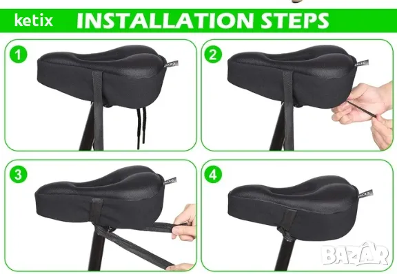 Калъф за седалка за велосипед Zacro Comfort, снимка 5 - Аксесоари за велосипеди - 48489080