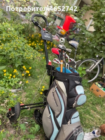 Голф стикове комплект с количка, снимка 2 - Голф - 52433010