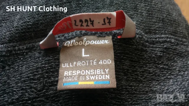 Woolpower ULLFROTTE Full Zip Jacket 400g 70% Merino Wool размер L горница 70% Мерино Вълна - 1075, снимка 14 - Пуловери - 49649389