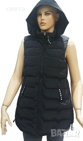 Черен дамски елек