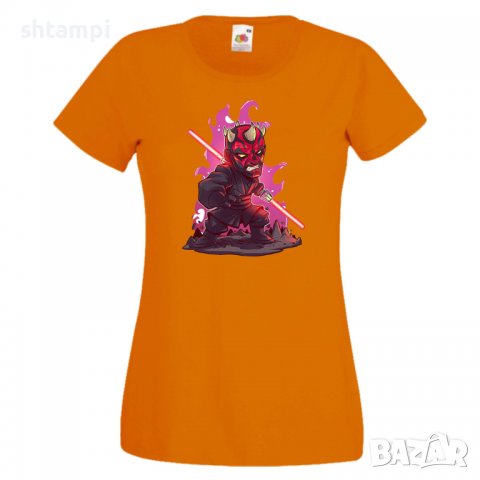 Дамска тениска Star Wars Darth Maul Star Wars Игра,Изненада,Подарък,Геймър,, снимка 10 - Тениски - 36788842