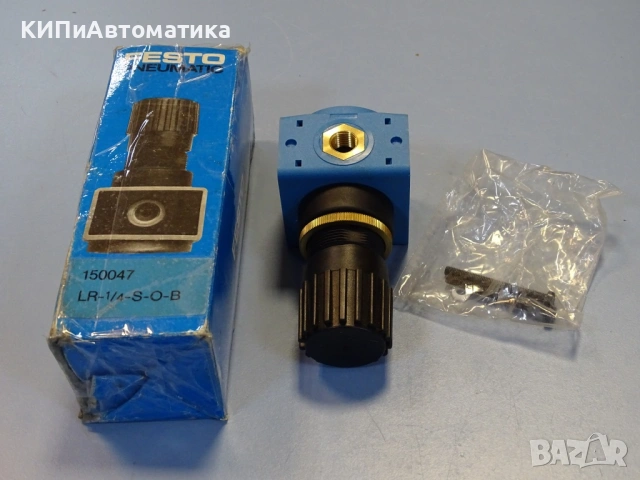 пневматичен регулатор Festo LR-1/4-S-O-B 15 0047 Pneumatic Pressure Regulator 0-10Bar