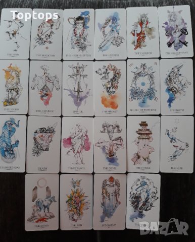 Таро карти, различни от масовите: Linestrider Tarot & Mystic Mondays & Ink Witch Tarot, снимка 3 - Други игри - 32863575
