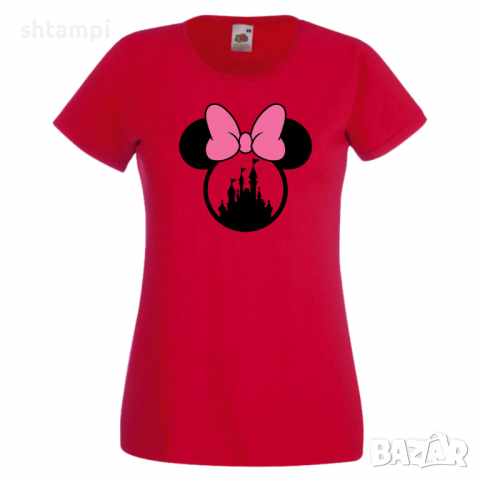 Дамска тениска Minnie Head 3 Подарък,Изненада,Рожден ден,, снимка 9 - Тениски - 36530087