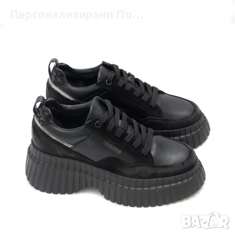 Дамски кецове GALDINI – естествена кожа и велур, снимка 1