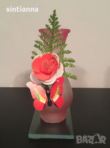 Стъклени вази, нови в кутия, снимка 7 - Вази - 27384009