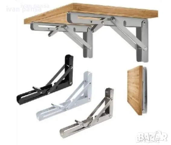 Сгъваема маса стенна дърво масив - Айви мебел, снимка 2 - Маси - 50016506