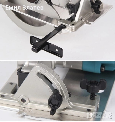    Ръчен циркуляр 1200 W с диск 185 мм Тайга, снимка 3 - Триони и циркуляри - 52691782