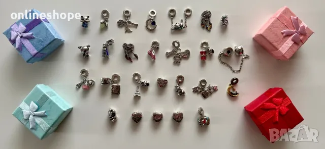 Талисмани с ПОКРИТИЕ ОТ СРЕБРО 925 за гривни , снимка 6 - Други - 49308830