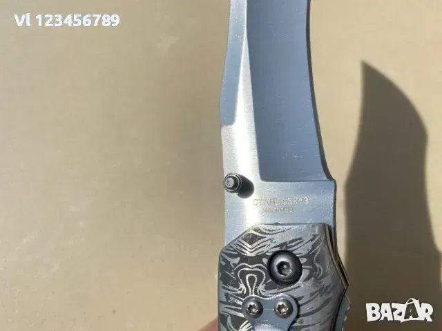 Сгъваем ловен нож Русия -Ст.65х13 ; размери 95х215, снимка 3 - Ножове - 49851933