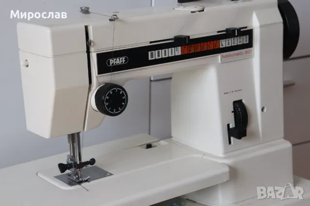 PFAFF HOBBYMATIC 807  УПОТРЕБЯВАНА ШЕВНА МАШИНА , снимка 12 - Шевни машини - 49596704