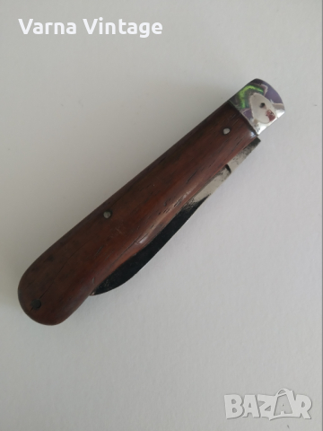 Стар колекционерски сгъваем нож Loewen Messer Solingen Германия. марк., снимка 2 - Колекции - 44908228