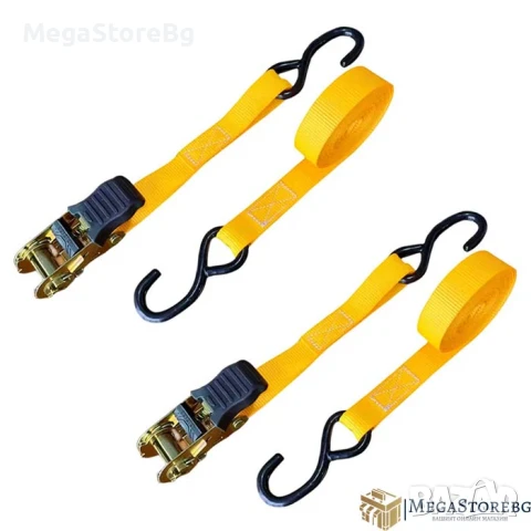 Колан за притягане R2503-s 700кг 4.5М*25мм - 2бр/к-т, снимка 3 - Аксесоари и консумативи - 50526983