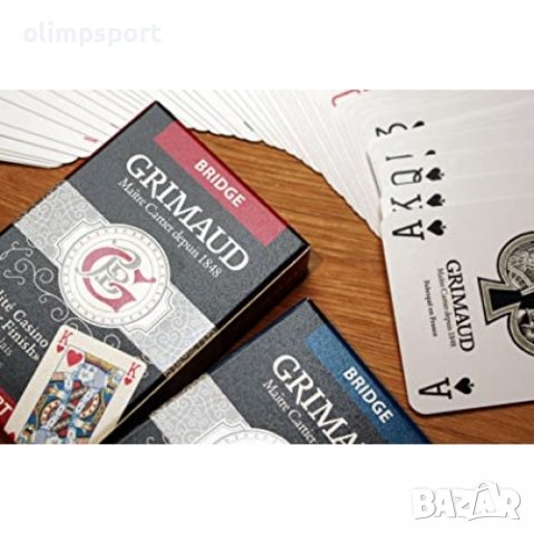 карти за игра   GRIMAUD BRIDGE STANDART INDEX нови  Това тесте Grimaud Bridge от 54 карти