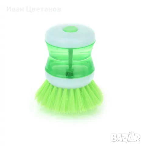 Четка за съд с контейнер за веро – ефективност с едно натискане