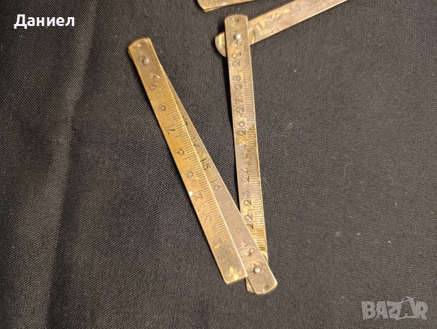 Стар месингов метър, снимка 2 - Антикварни и старинни предмети - 52777269