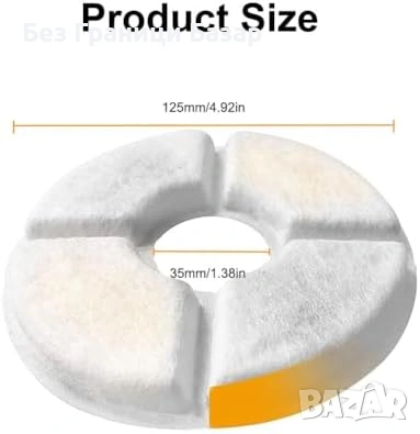 Нови Кръгли филтри за фонтан/поилка 2.5L 12 броя тройна филтрация котка, снимка 2 - За котки - 53523182