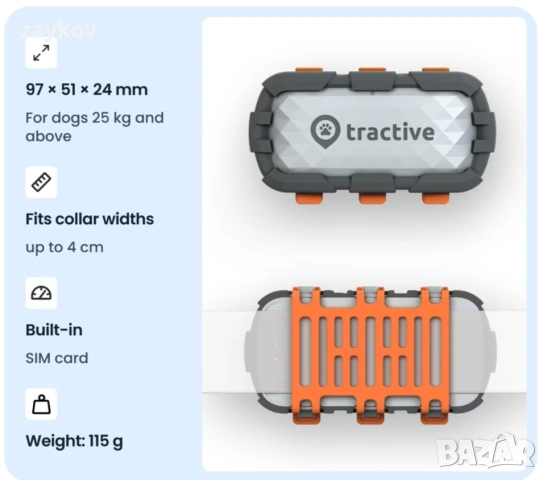 Умен тракер за кучета - изключително здрав + XL батерия, снимка 3 - Друга електроника - 53159760