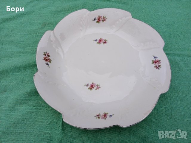 Стар български порцелан  Плато кръгло