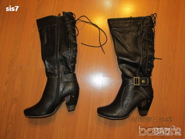 нови топли страхотни ботуши внос от Англия номер 37, снимка 2 - Дамски ботуши - 51707403
