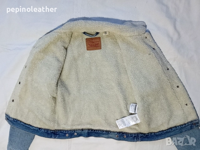 Оригинално дънково яке ЛЕВИС LEVI'S®  Premium Quality Big E Type 3 Sherpa Standard Trucker Jean Jack, снимка 11 - Якета - 52793702