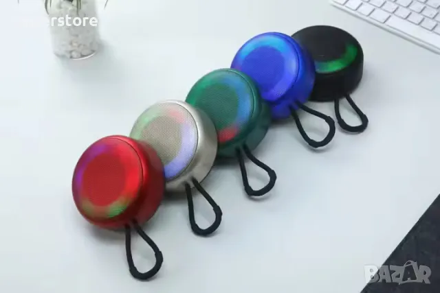 Тонколона Блутут безжична Digital One SP00977 JR Pop Speakers Wireless Bluetooth 5.1, зелена, снимка 5 - Bluetooth тонколони - 48136060