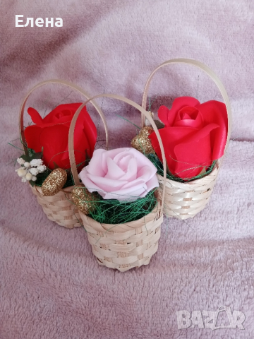 Декорации с ароматни сапунени рози , снимка 2 - Изкуствени цветя - 44865321