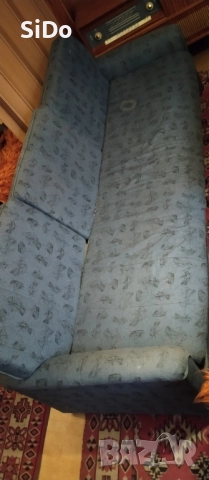 Голям диван канапе 190см+подарък бежов китеник с малък косъм