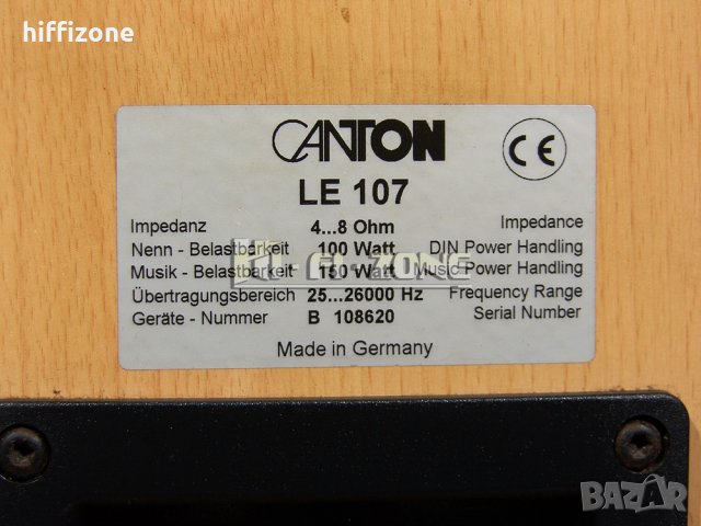 ТОНКОЛОНИ  Canton le-107 /1 , снимка 11 - Тонколони - 40400378