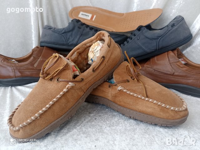 НОВИ мъжки топли зимни мокасини Clarks 45 - 46, 100% естествена кожа, снимка 6 - Мокасини - 43612963