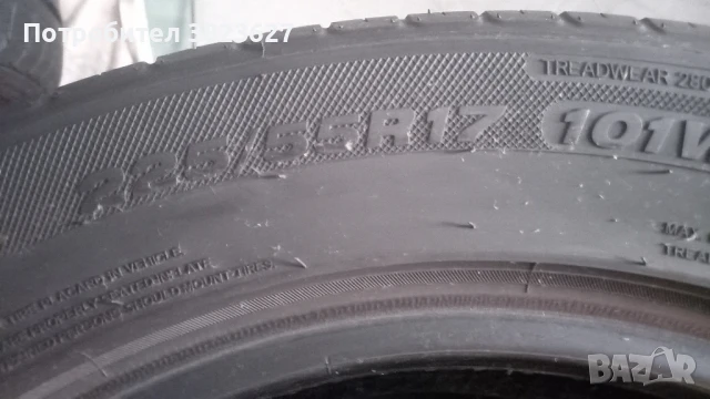 2 летни гуми 225 55 17 профил 7мм Швейцария Перфектни, снимка 5 - Гуми и джанти - 51346041