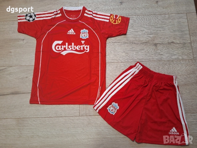 Детски екип на Стиван Джерард Ливърпул ретро модел 2006-2007 !!!, снимка 2 - Футбол - 49356278