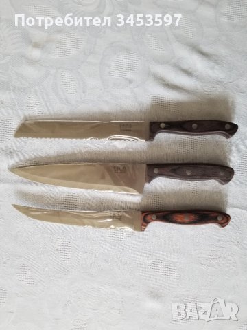 Нови ножове Професионални Cemo Molybden Vanadium - 3 броя, снимка 3 - Други - 38257686