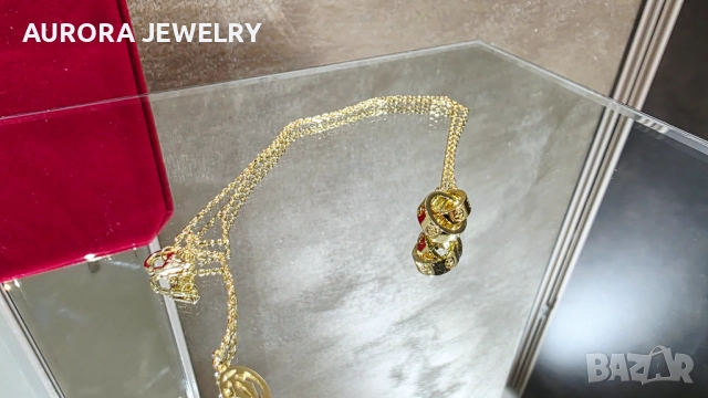 CARTIER Love Gold Pendant Дамско Колие, снимка 3 - Колиета, медальони, синджири - 52972407