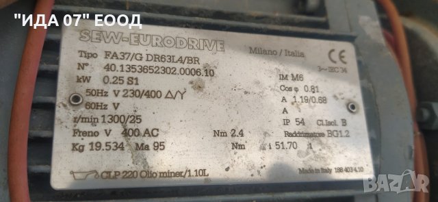 Редуктор с двигател, снимка 5 - Електродвигатели - 38364562